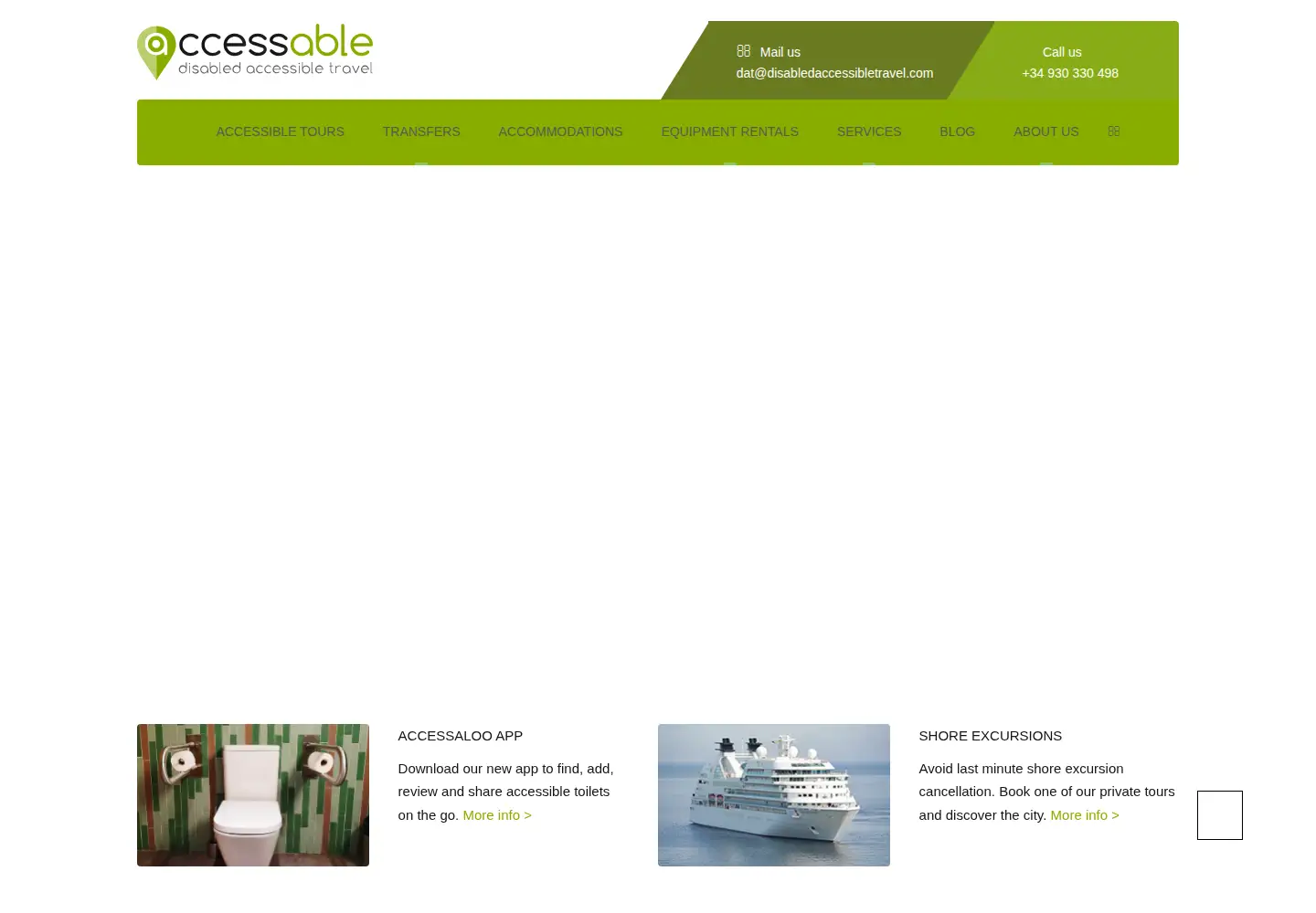 Screenshot of disabledaccessibletravel.com