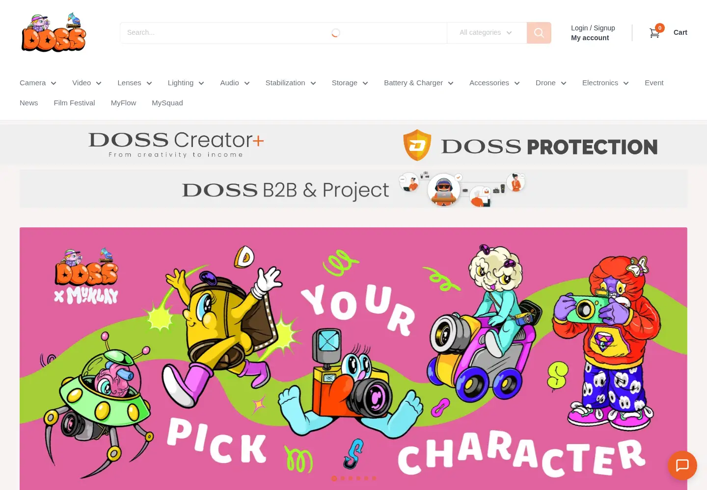 Screenshot of doss.co.id