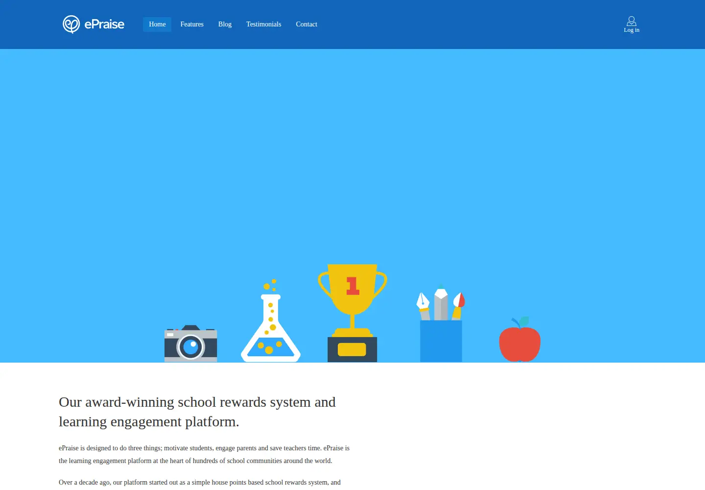 Screenshot of epraise.co.uk