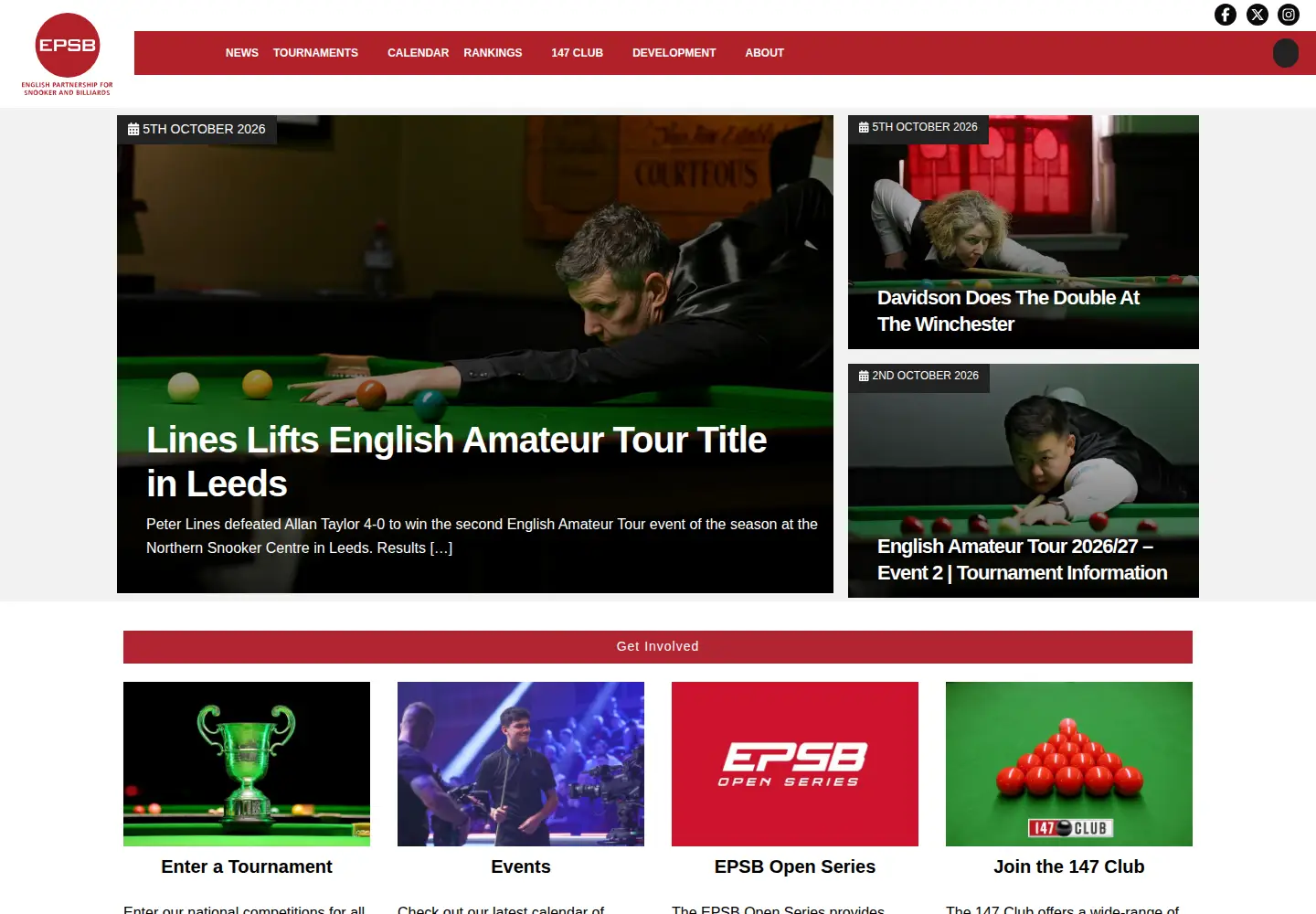 Screenshot of epsb.co.uk