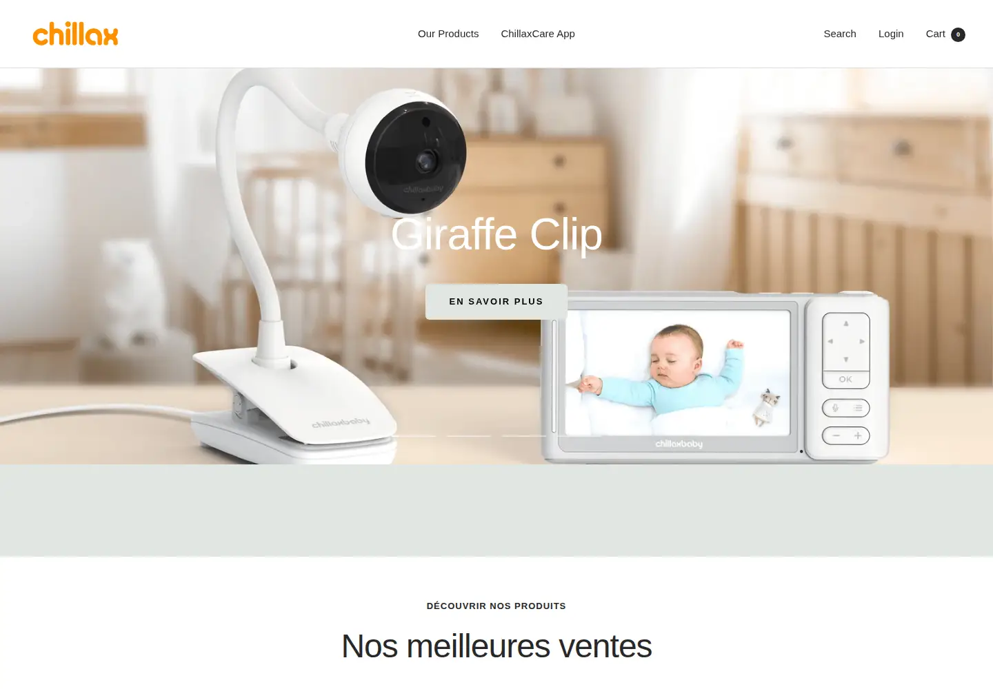 Captured homepage of chillaxcare.com in the current scan