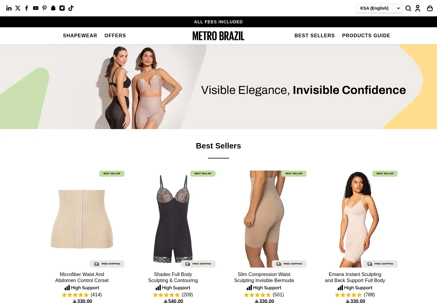Screenshot of metrobrazil.com