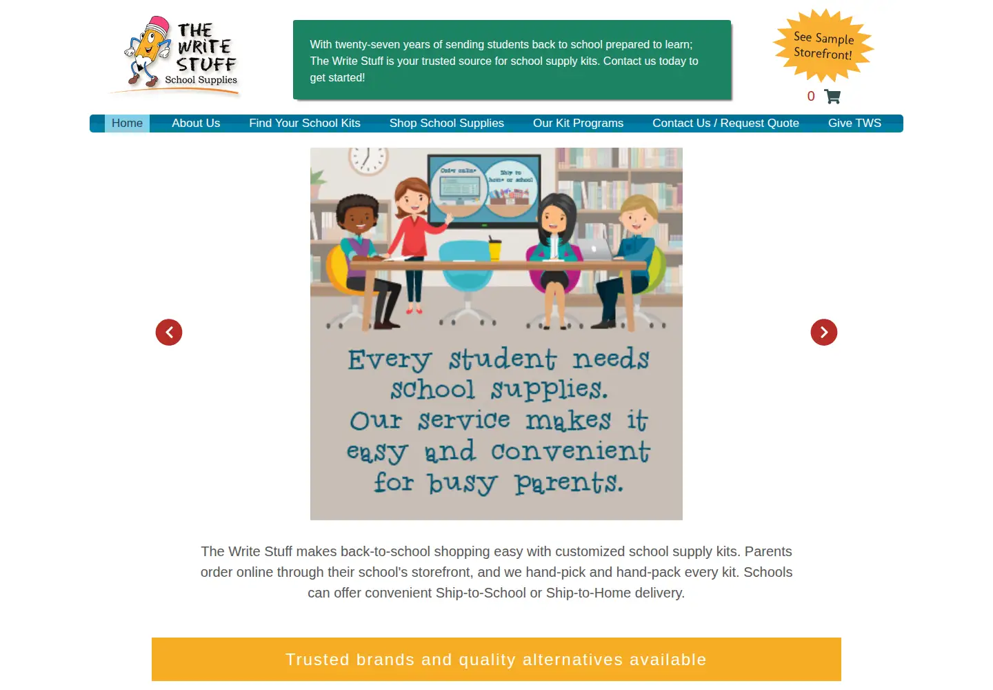 Screenshot of write-stuff.com