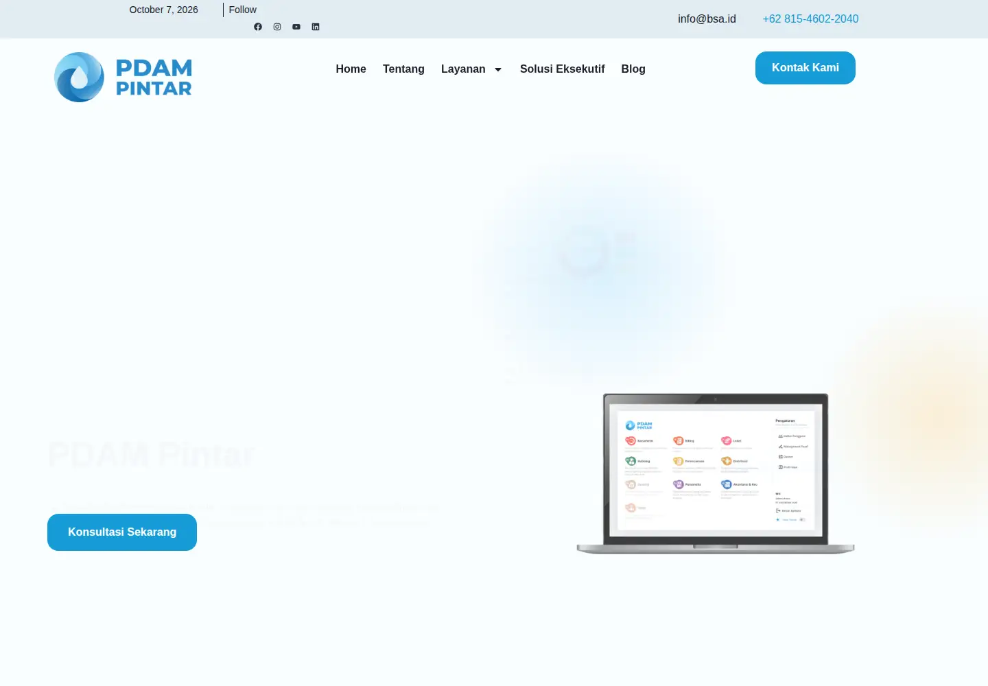 Screenshot of pdampintar.id