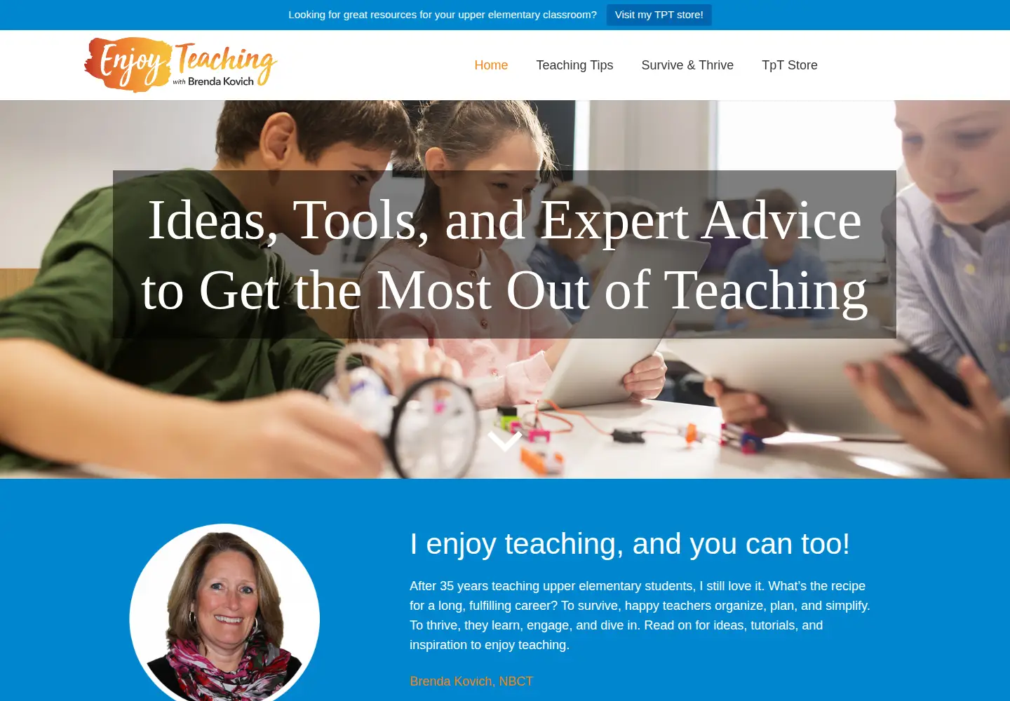 Screenshot of enjoy-teaching.com
