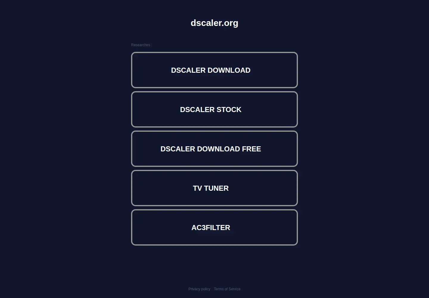Screenshot of dscaler.org