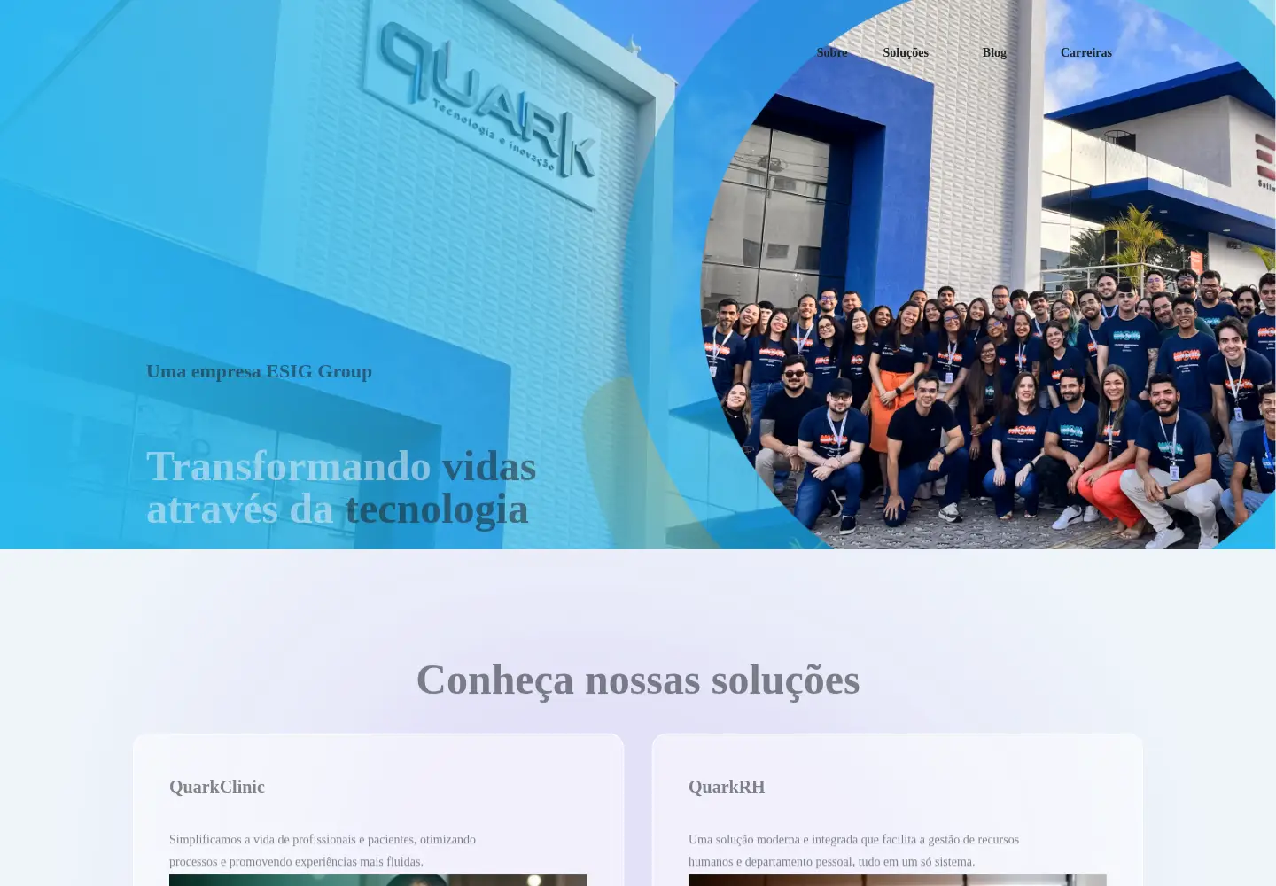 Screenshot of quark.tec.br