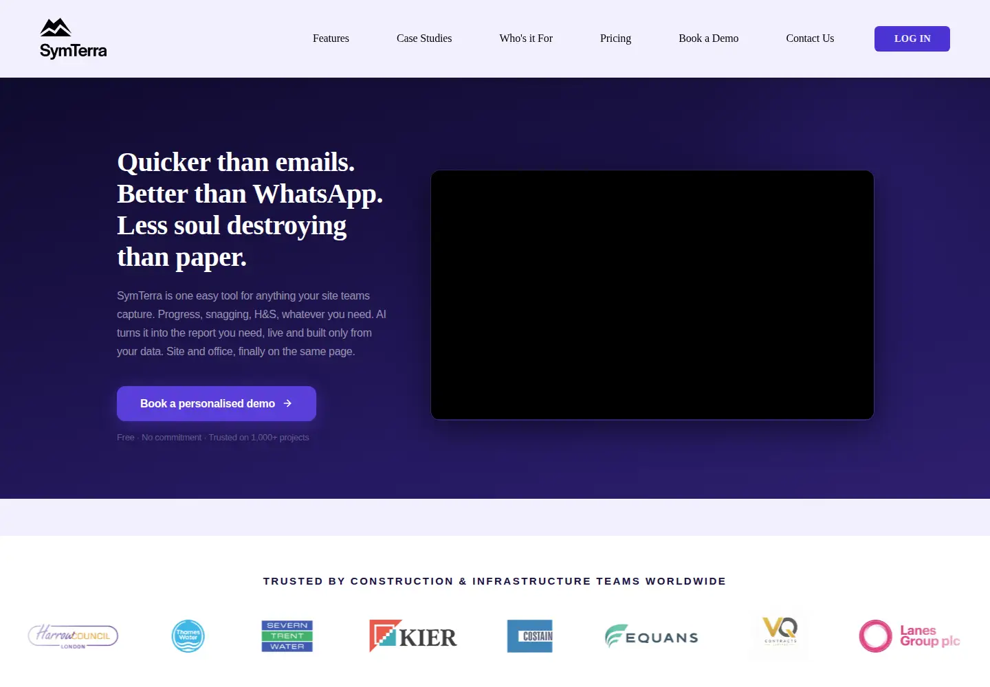 Captured homepage of symterra.co.uk in the current scan
