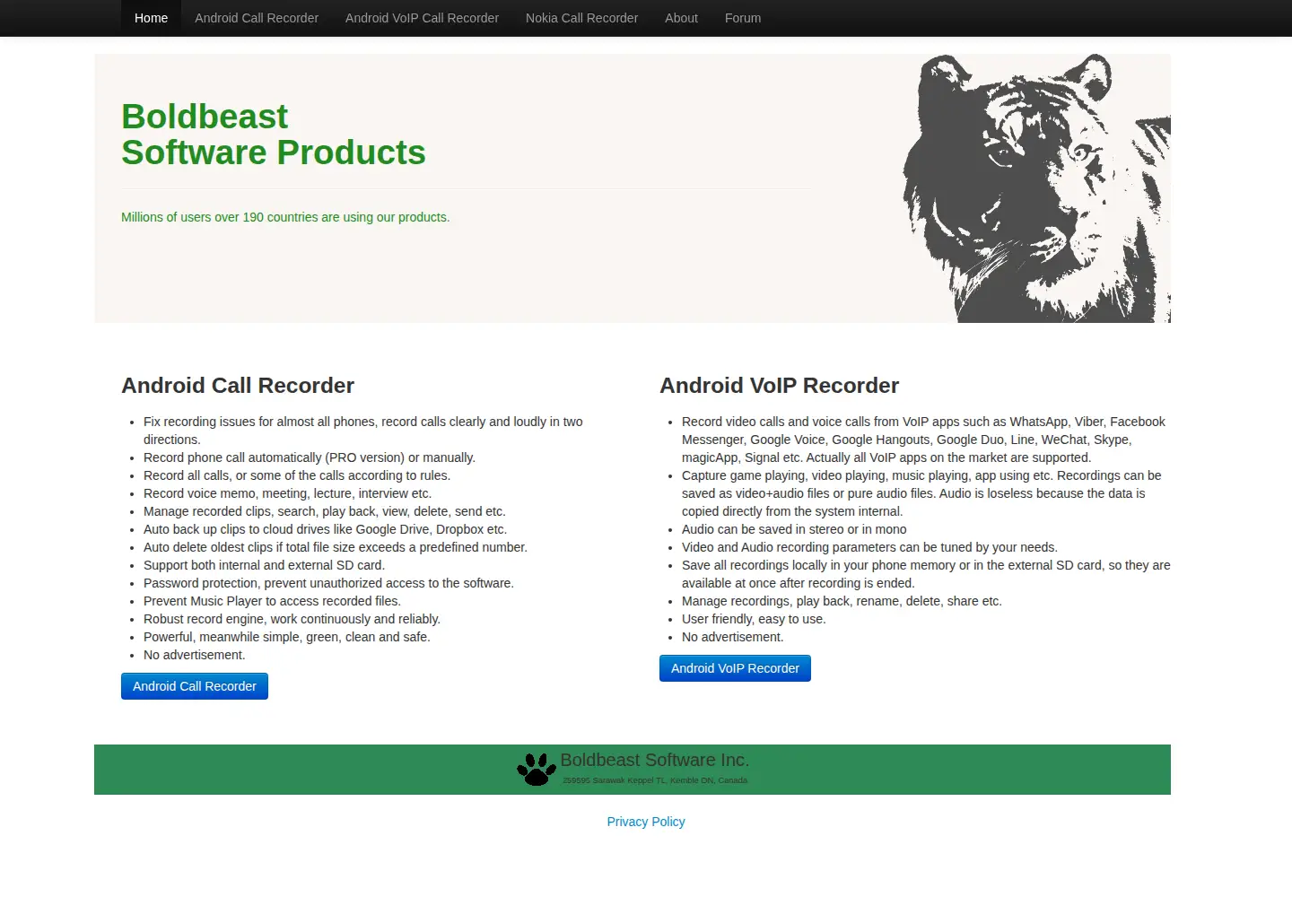 Screenshot of boldbeast.com