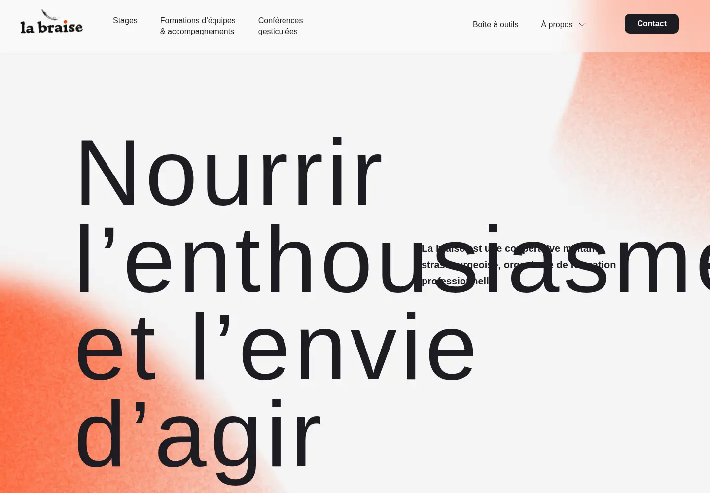 Captured homepage of cooperative-labraise.fr in the current scan