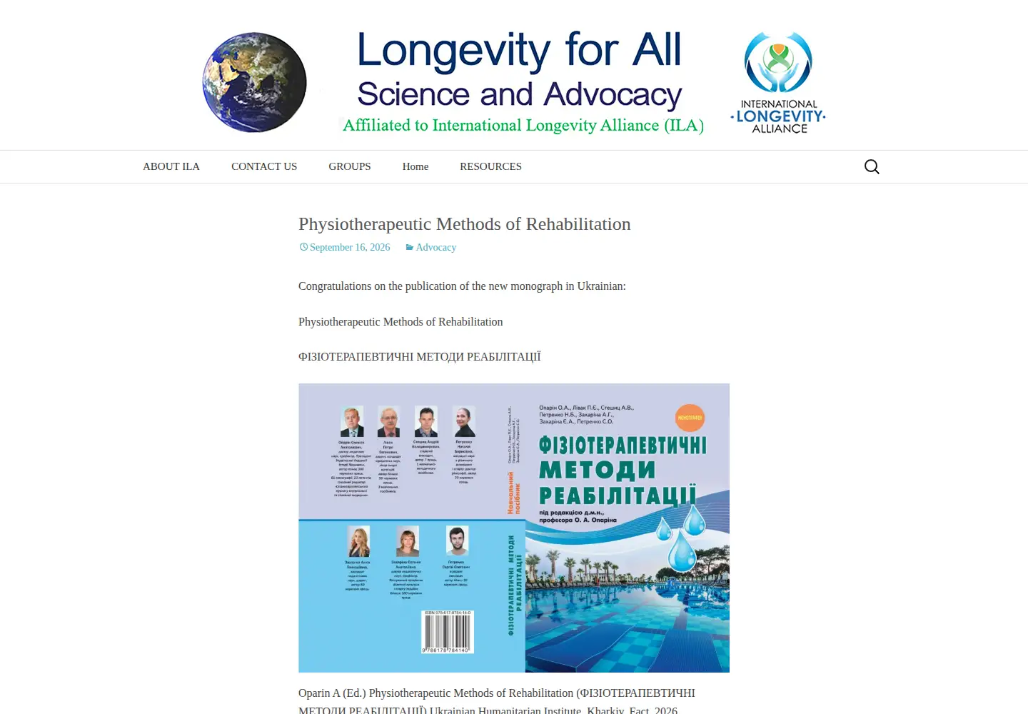 Screenshot of longevityforall.org