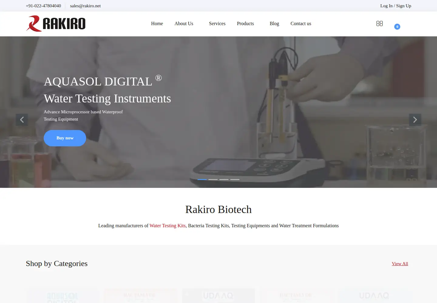 Screenshot of rakiro.net