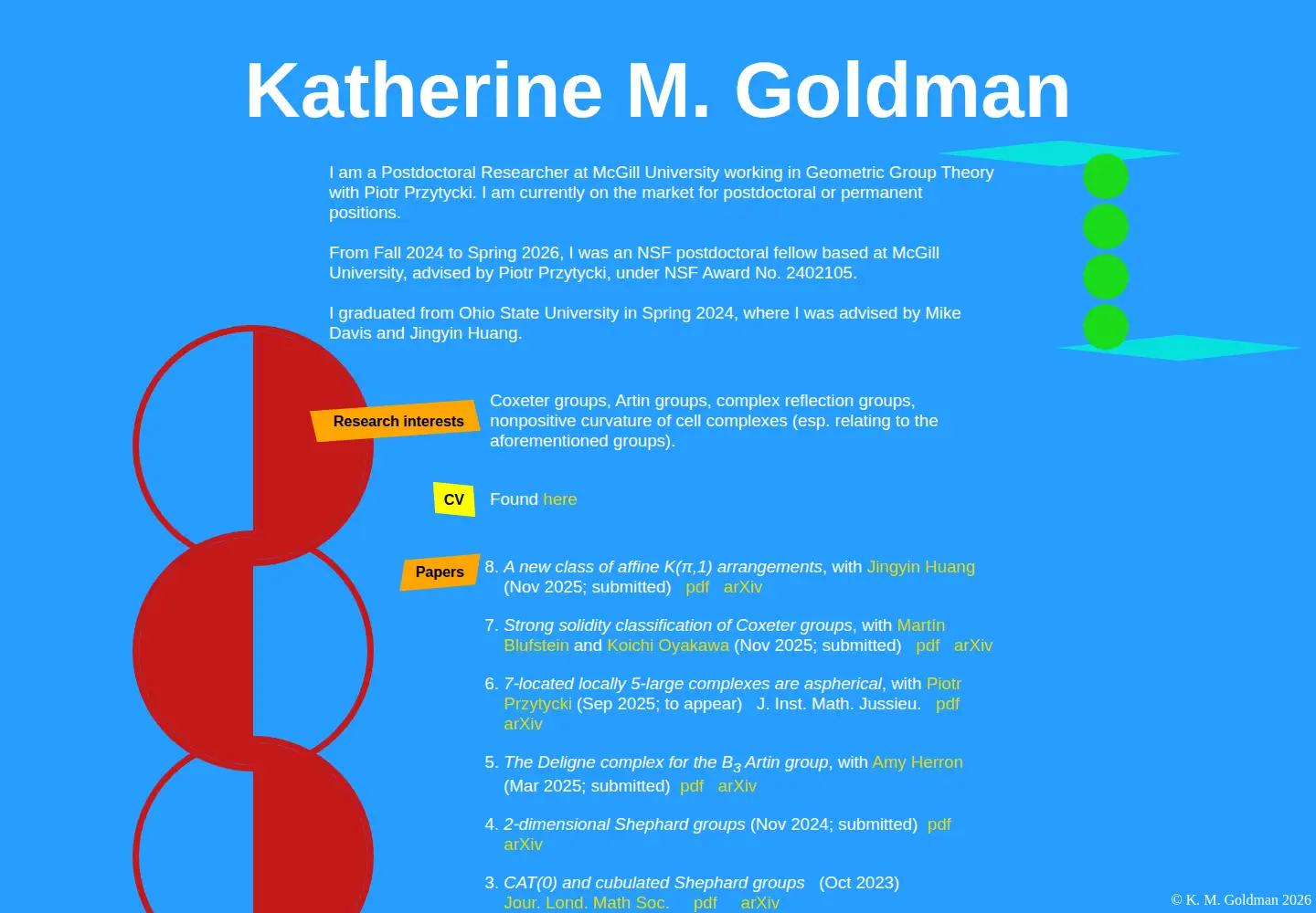Captured homepage of goldmanmath.com in the current scan