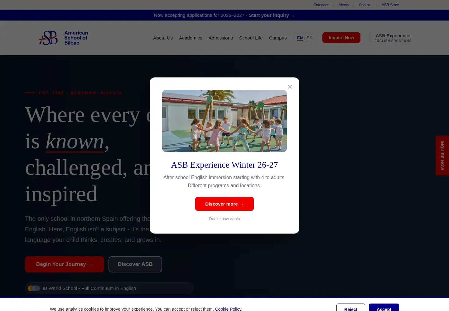 Screenshot of asob.es