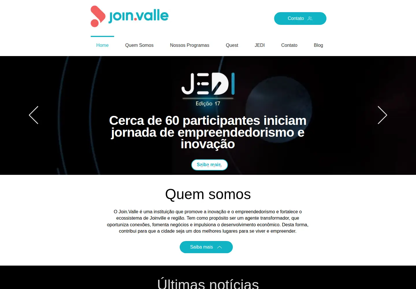 Screenshot of joinvalle.com.br