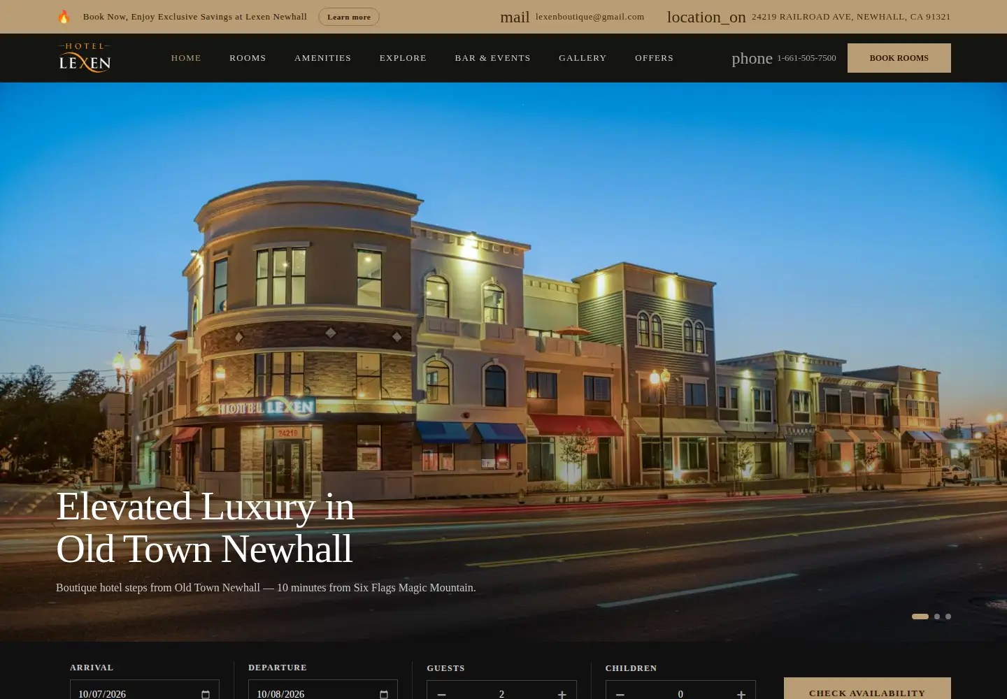 Screenshot of lexenboutique.com