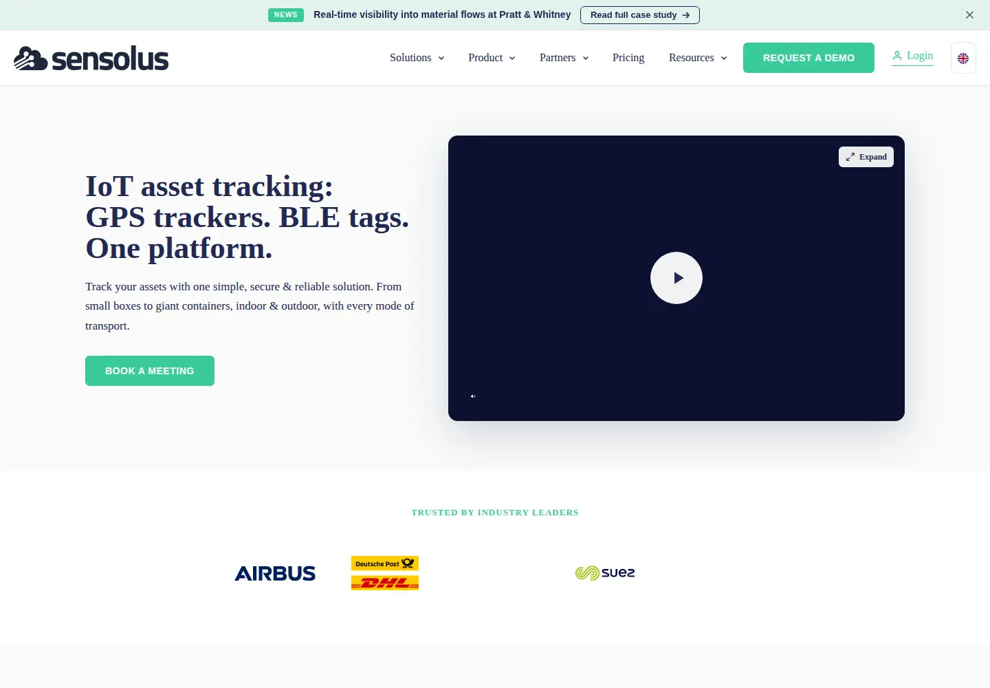Screenshot of sensolus.com