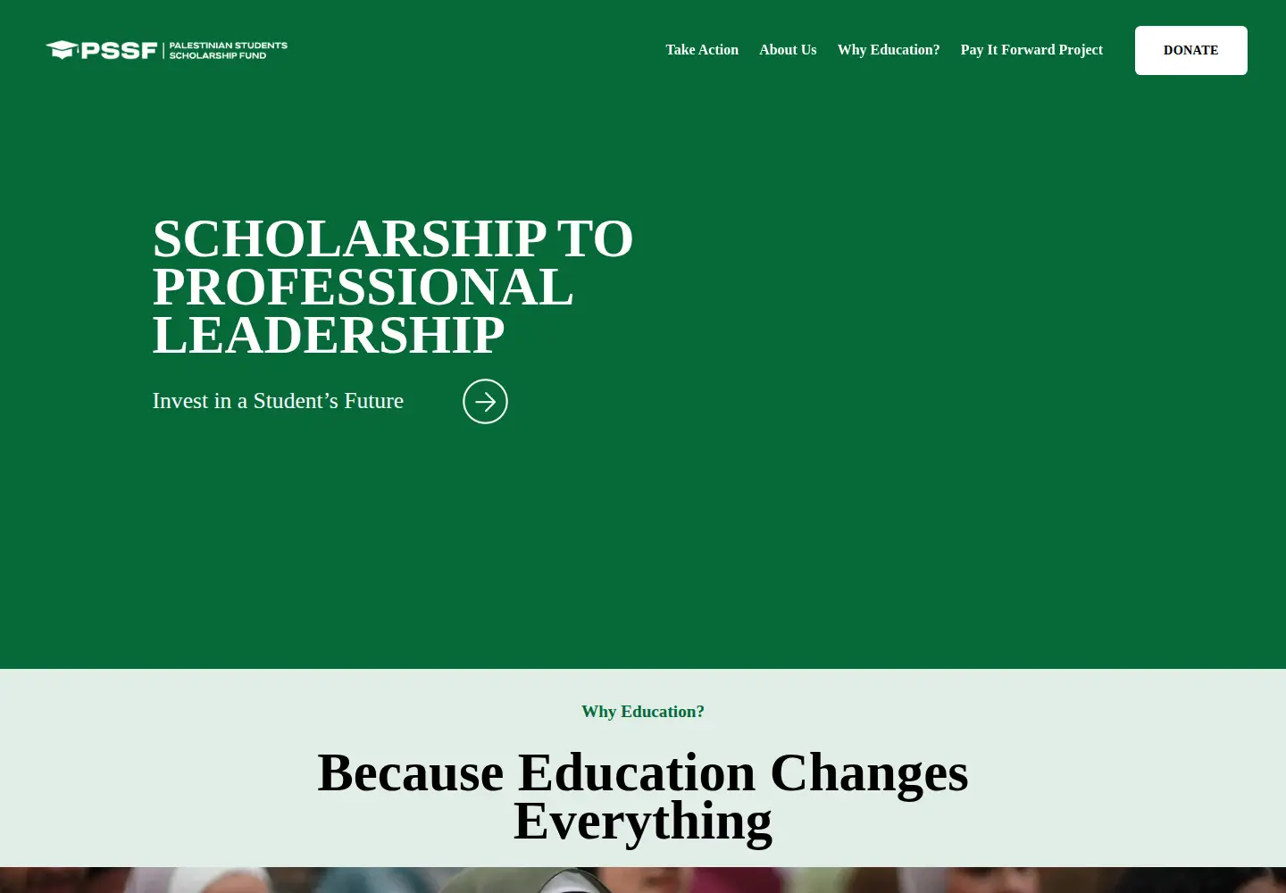 Captured homepage of thepssf.com in the current scan