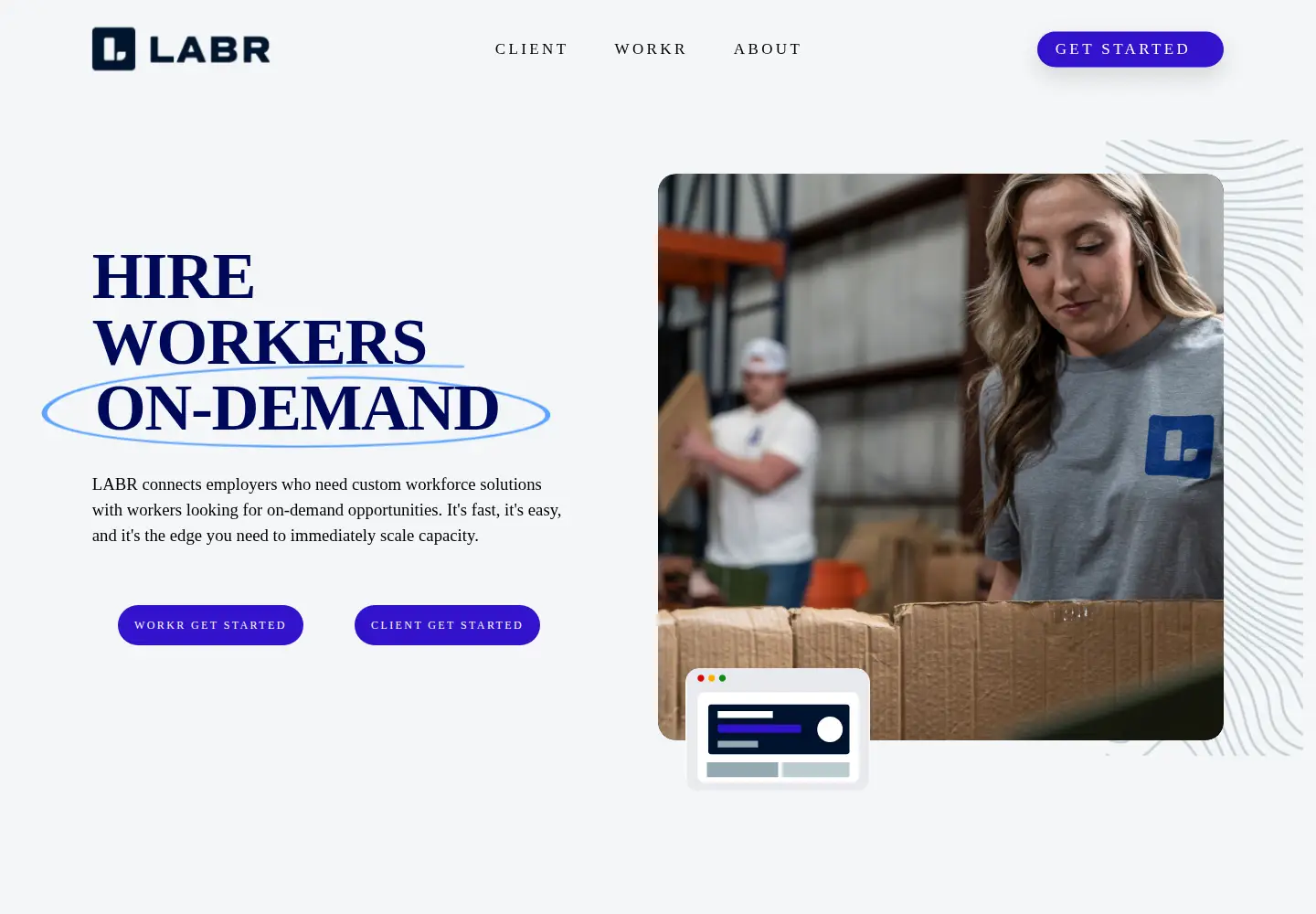 Screenshot of labr.com