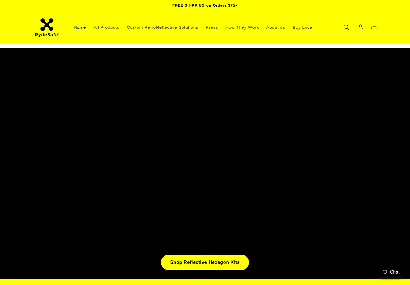 Captured homepage of rydesafe.com in the current scan