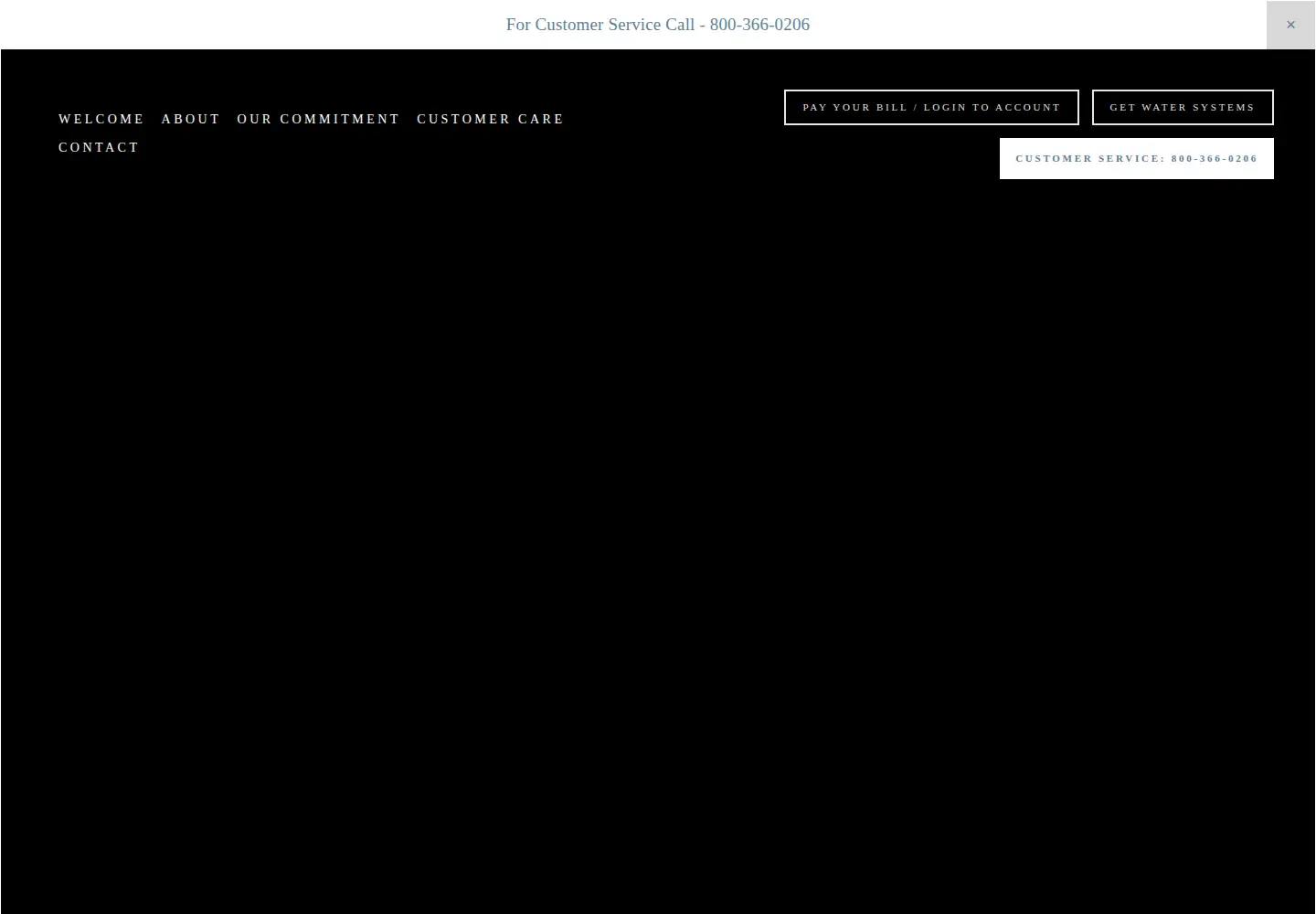 Captured homepage of watersystems.com in the current scan