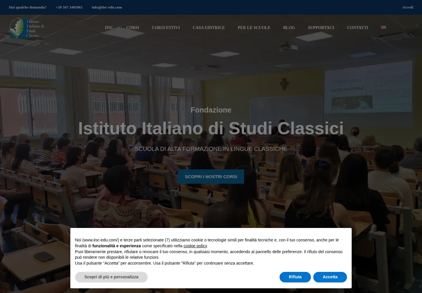 Screenshot of iisc-edu.com