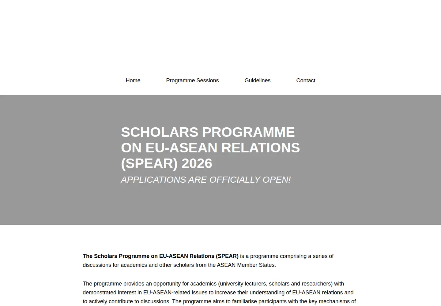 Screenshot of eu-spear.org