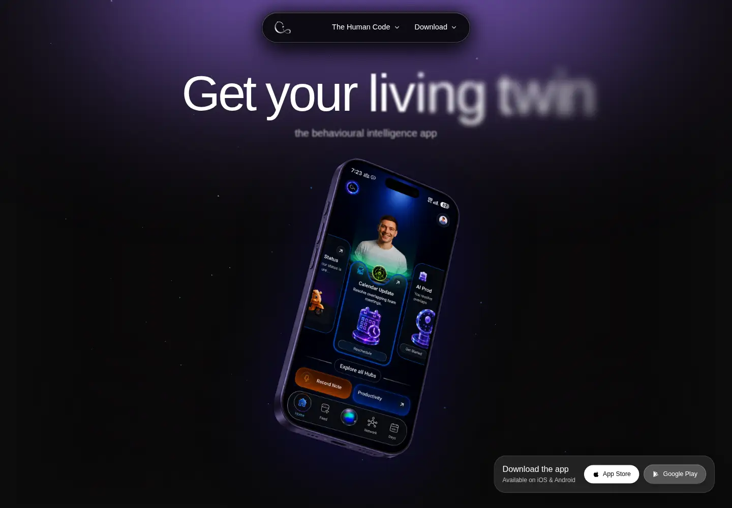 Captured homepage of dotsin.ai in the current scan