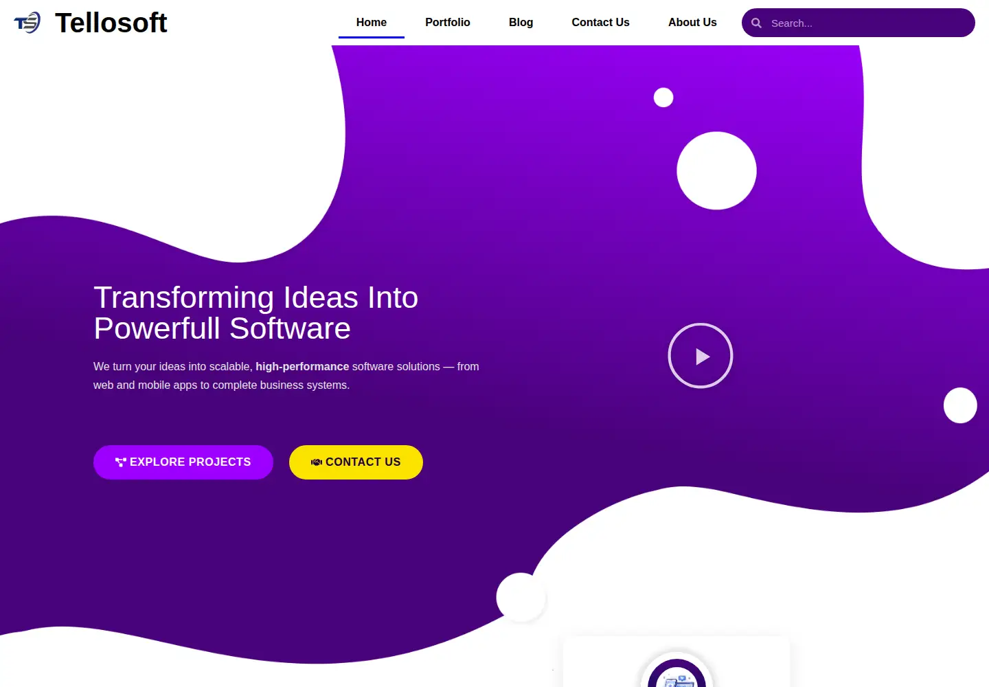 Screenshot of tellosoft.com