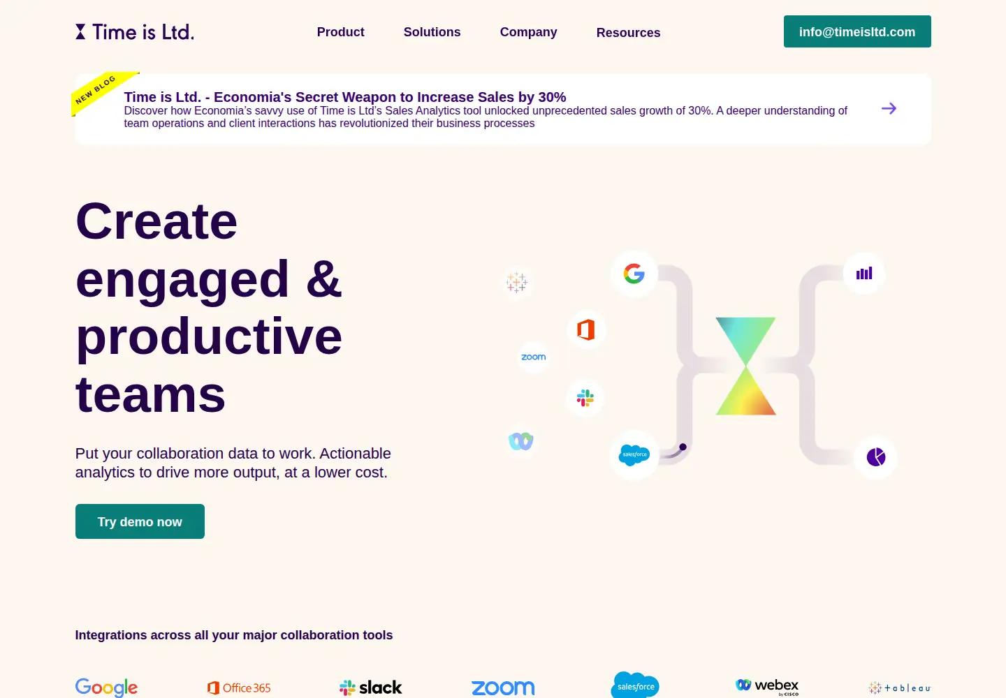 Captured homepage of timeisltd.com in the current scan