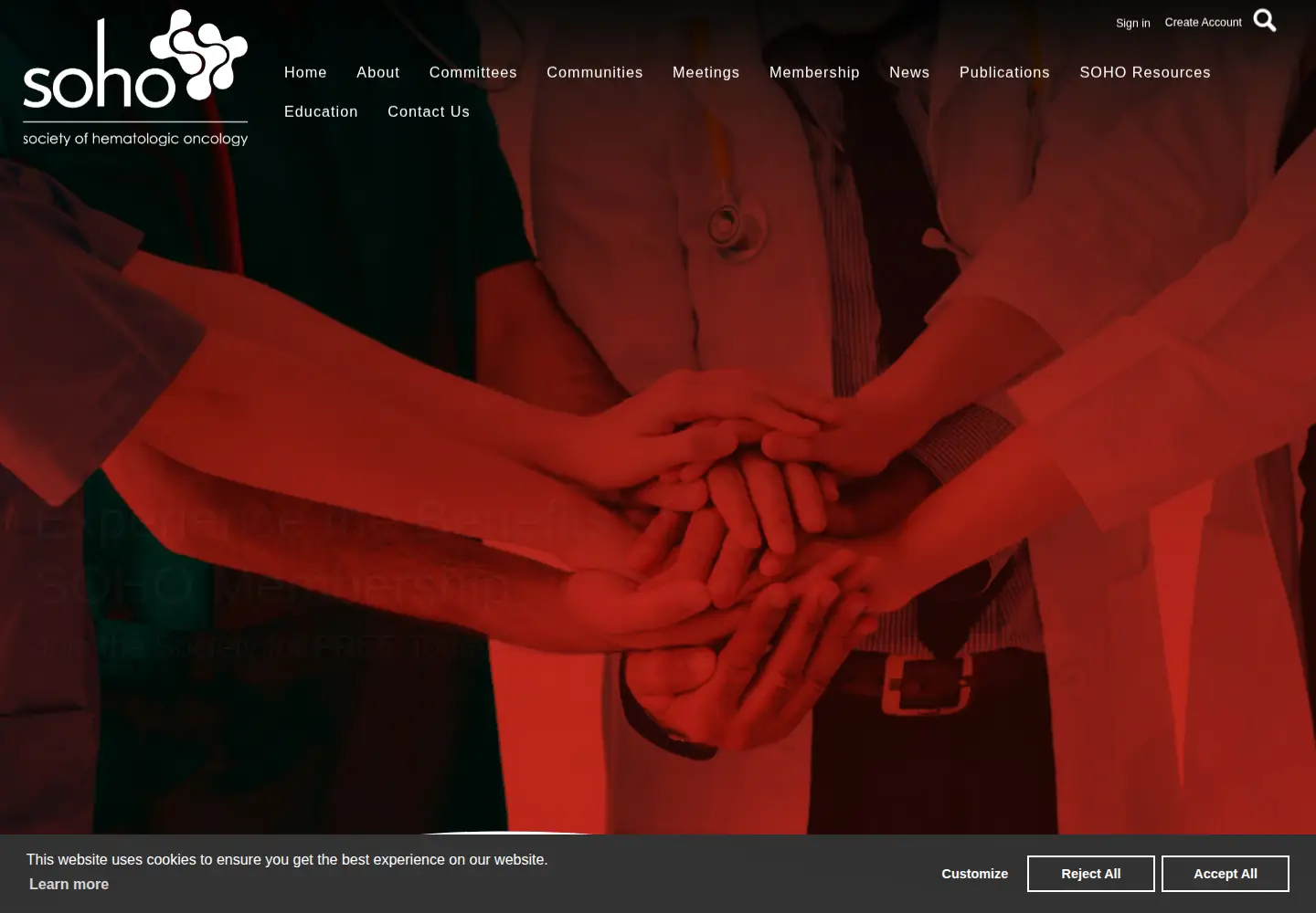 Screenshot of sohoonline.org