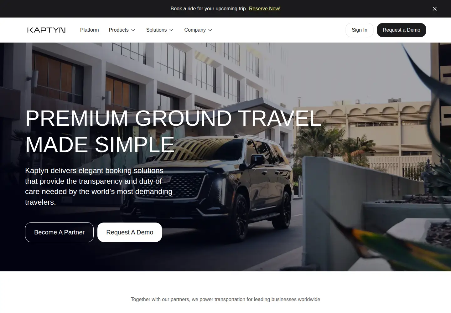 Screenshot of kaptyn.com
