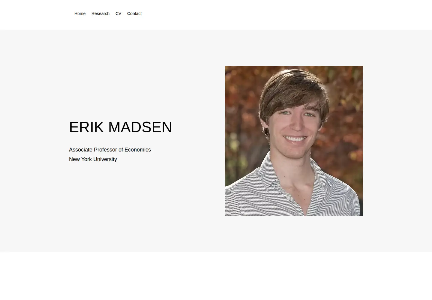 Screenshot of erikrmadsen.com