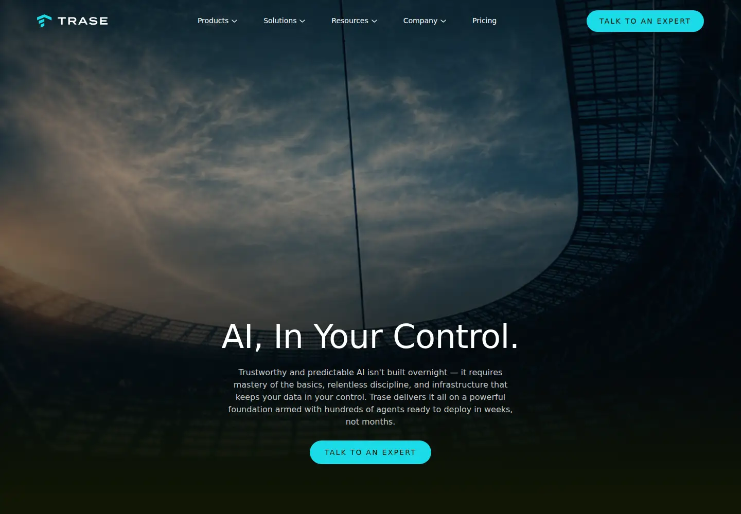 Screenshot of trase.ai