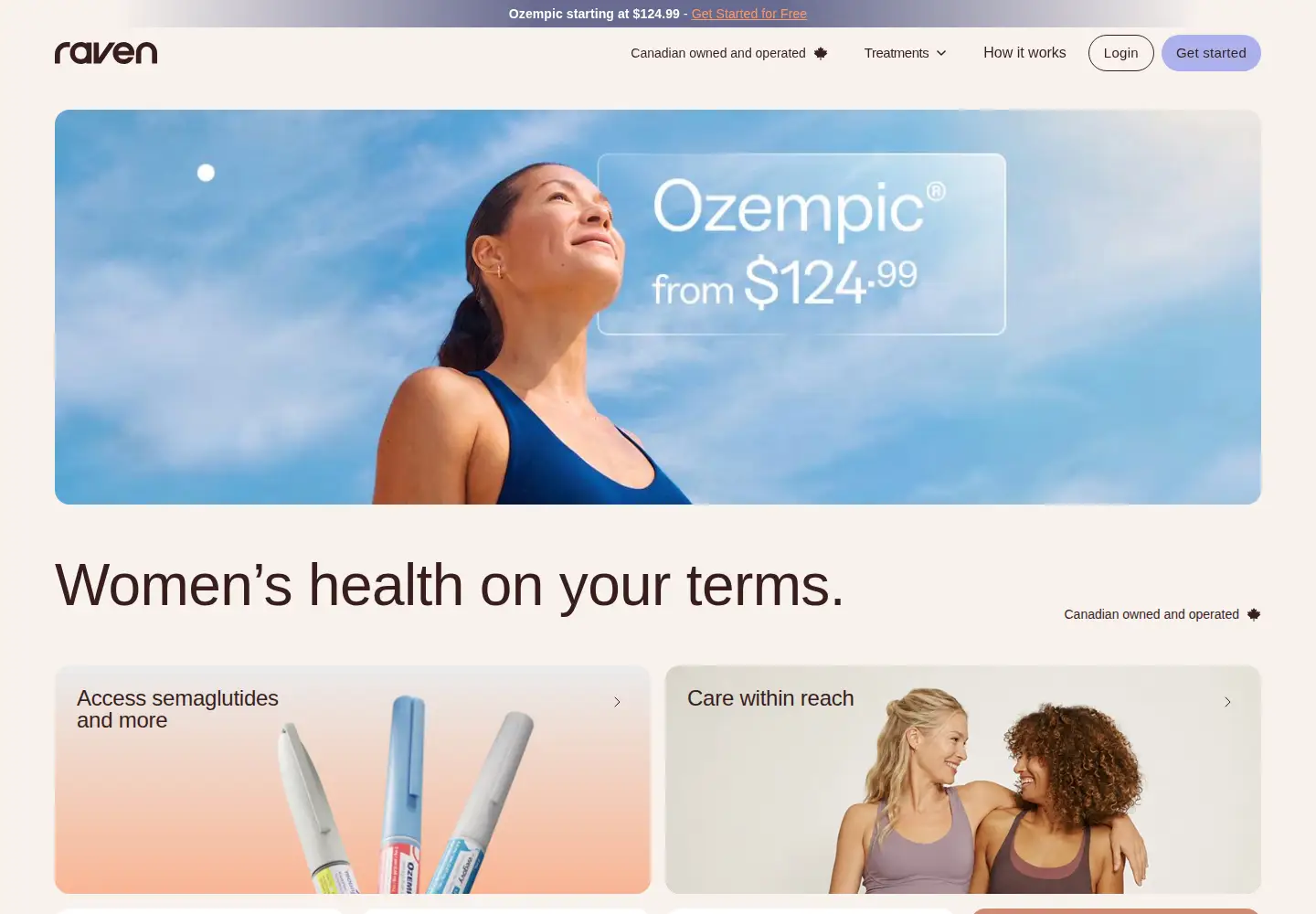Screenshot of getraven.com