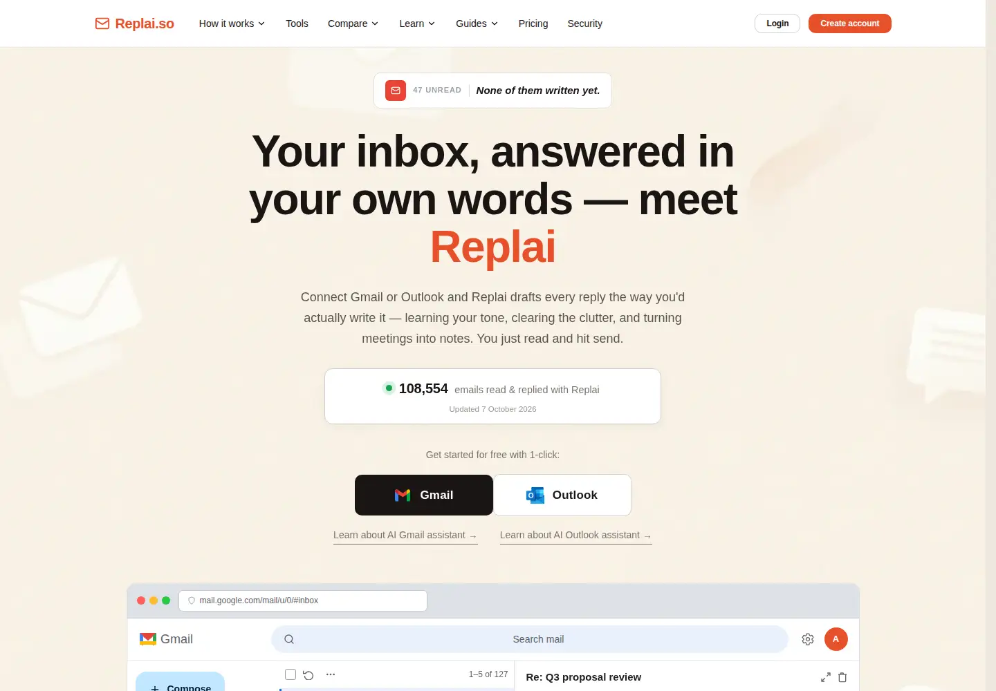 Screenshot of replai.so