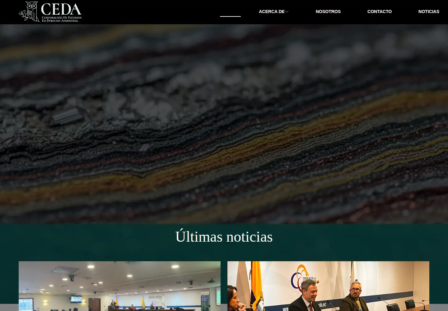 Screenshot of ceda.org.ec