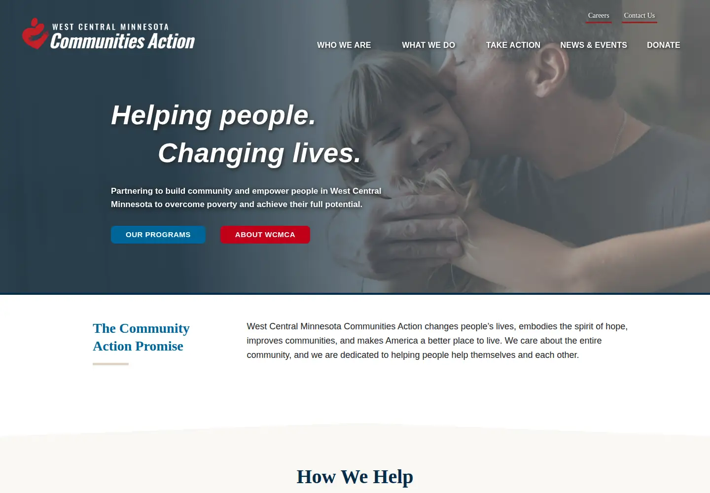 Captured homepage of wcmca.org in the current scan