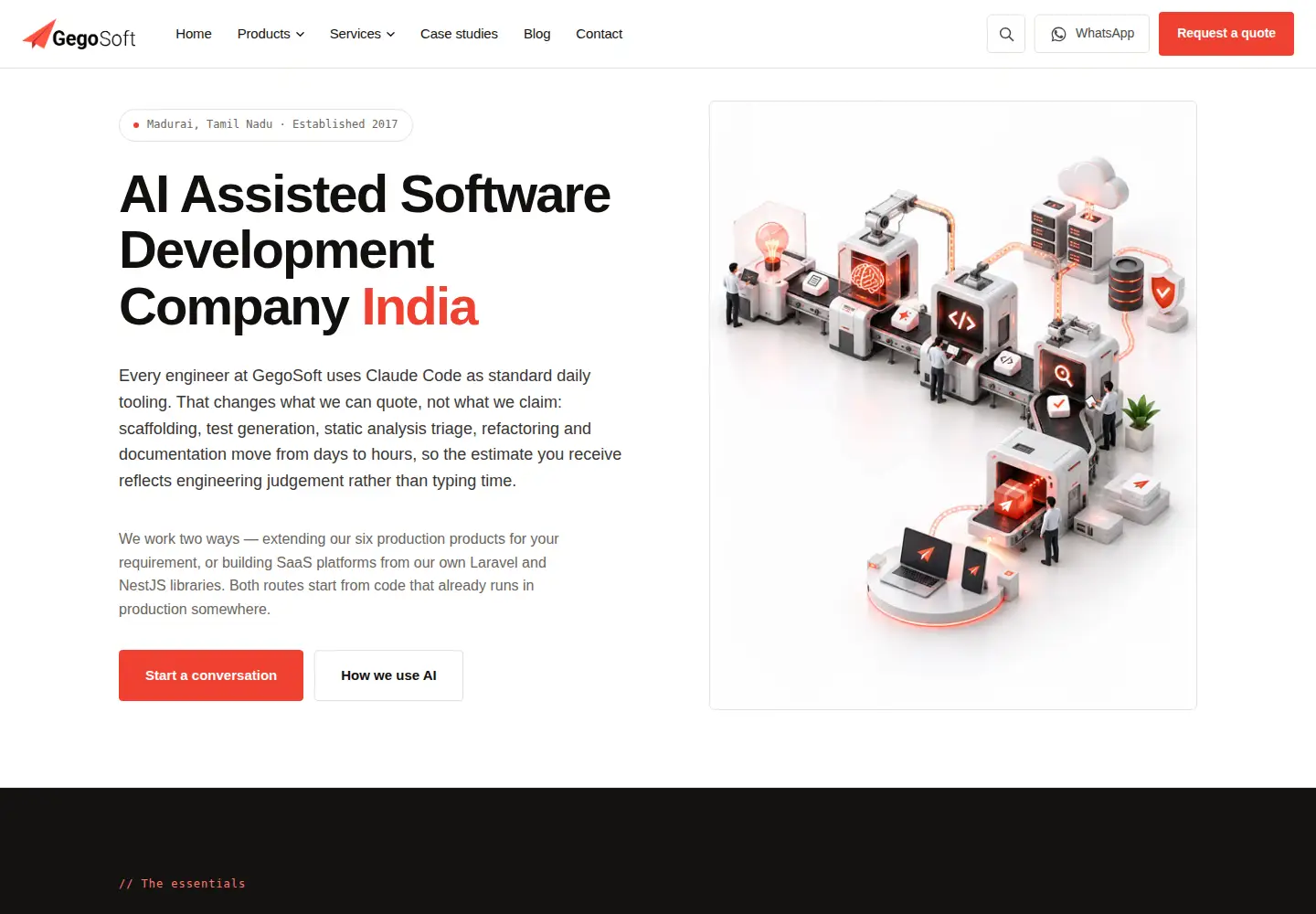 Screenshot of gegosoft.com
