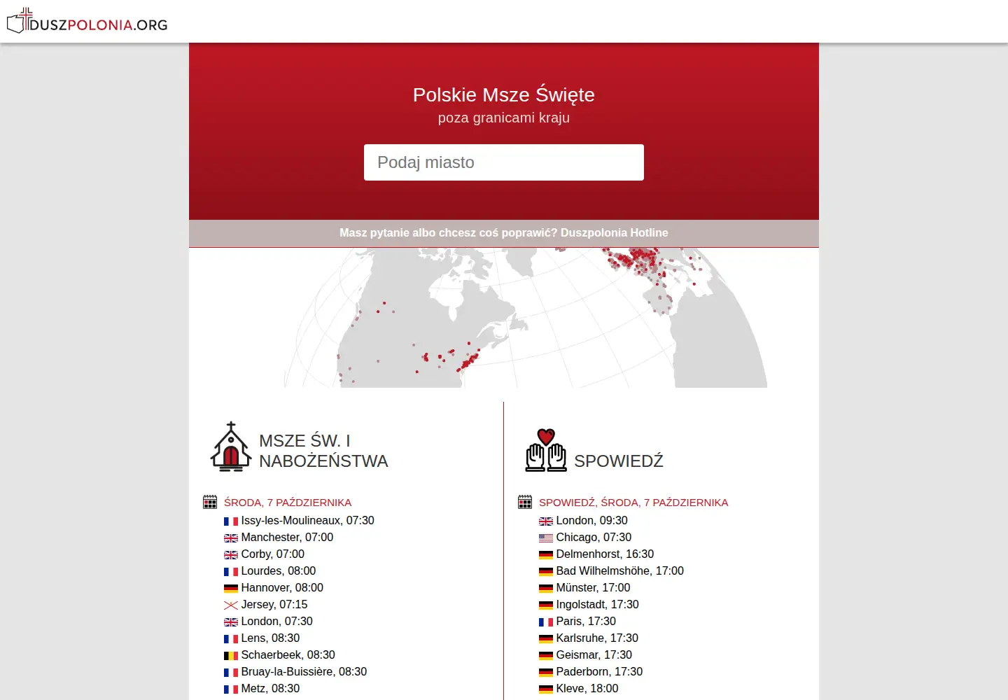 Screenshot of duszpolonia.org