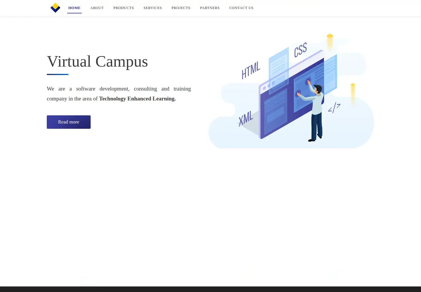 Captured homepage of virtual-campus.eu in the current scan