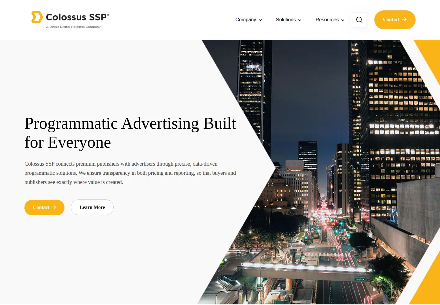 Captured homepage of colossusmediassp.com in the current scan