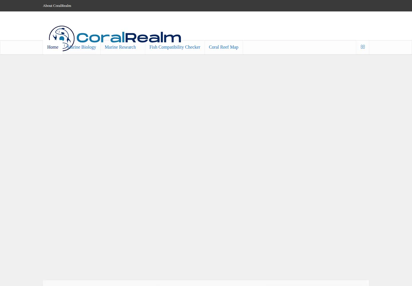 Screenshot of coralrealm.com