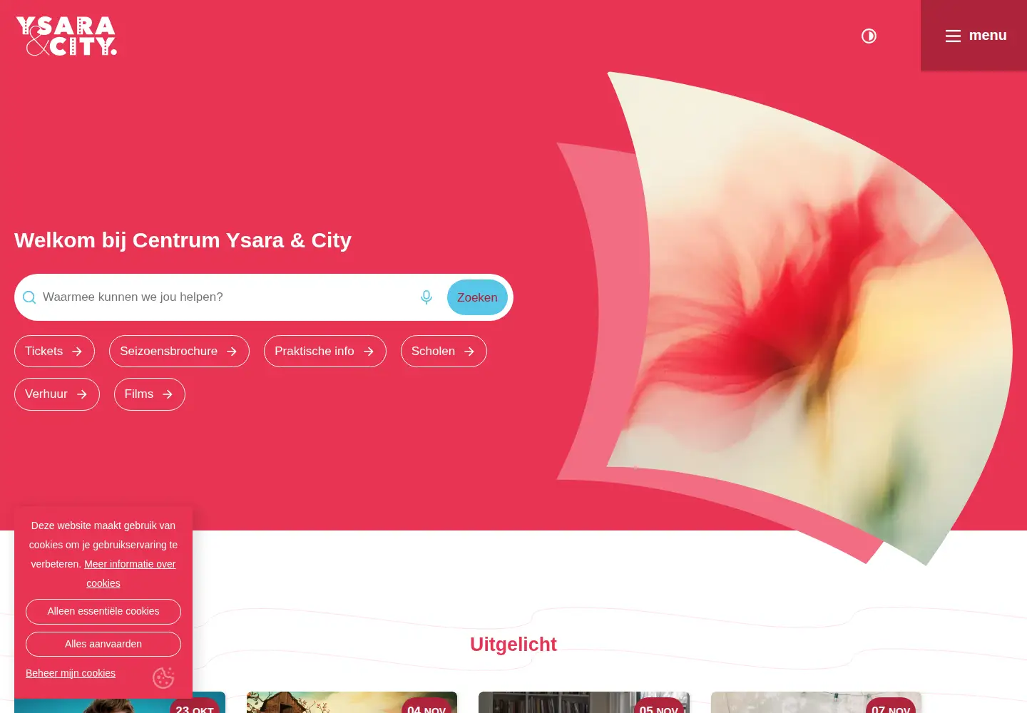 Screenshot of cultuurnieuwpoort.be