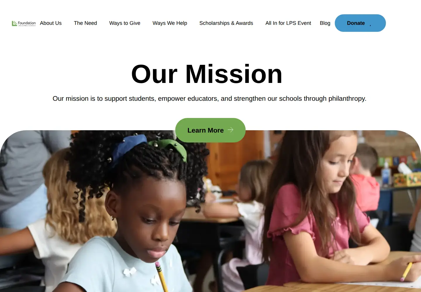 Screenshot of foundationforlps.org