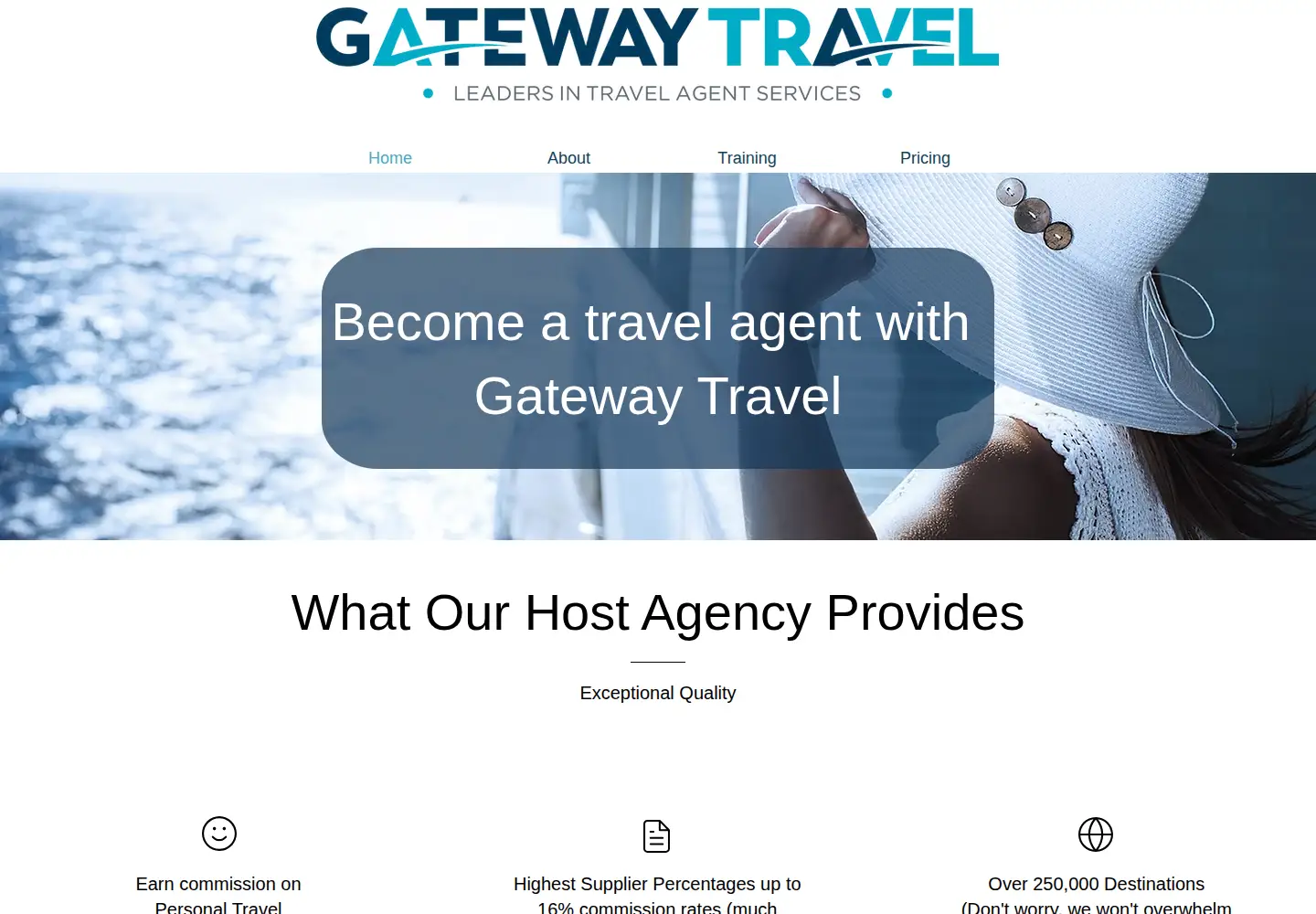 Captured homepage of gatewaytravel.com in the current scan