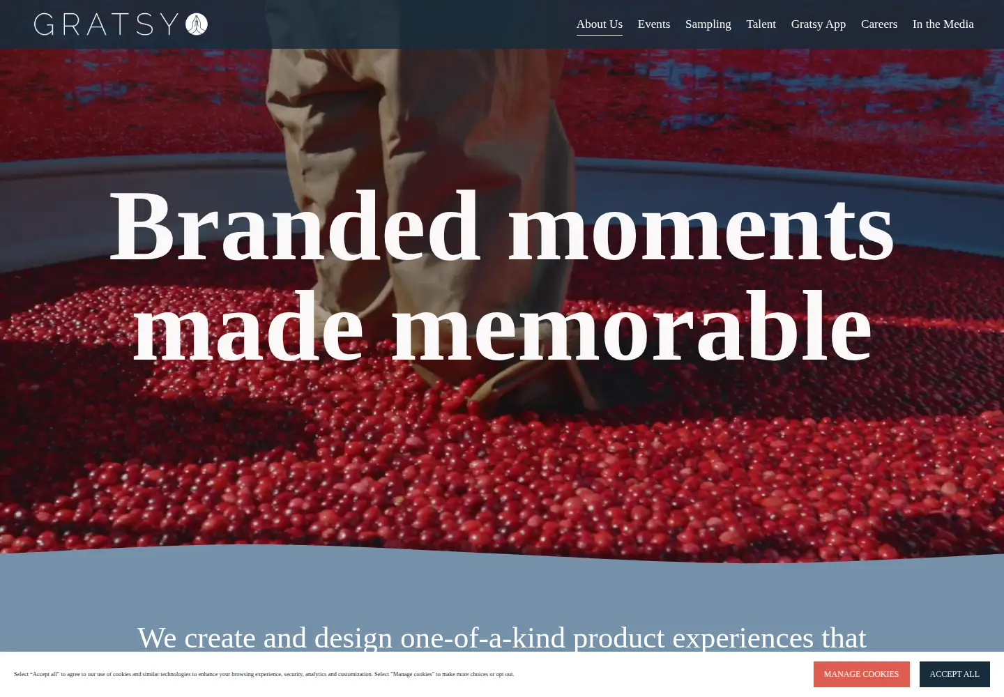 Screenshot of gratsy.com