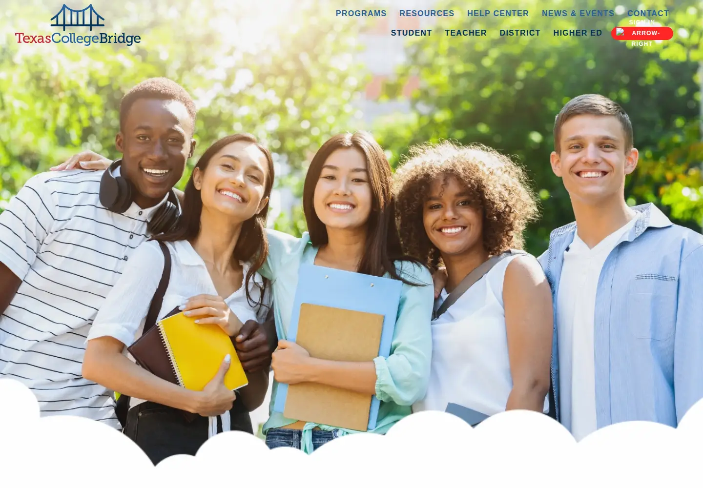 Screenshot of texascollegebridge.org