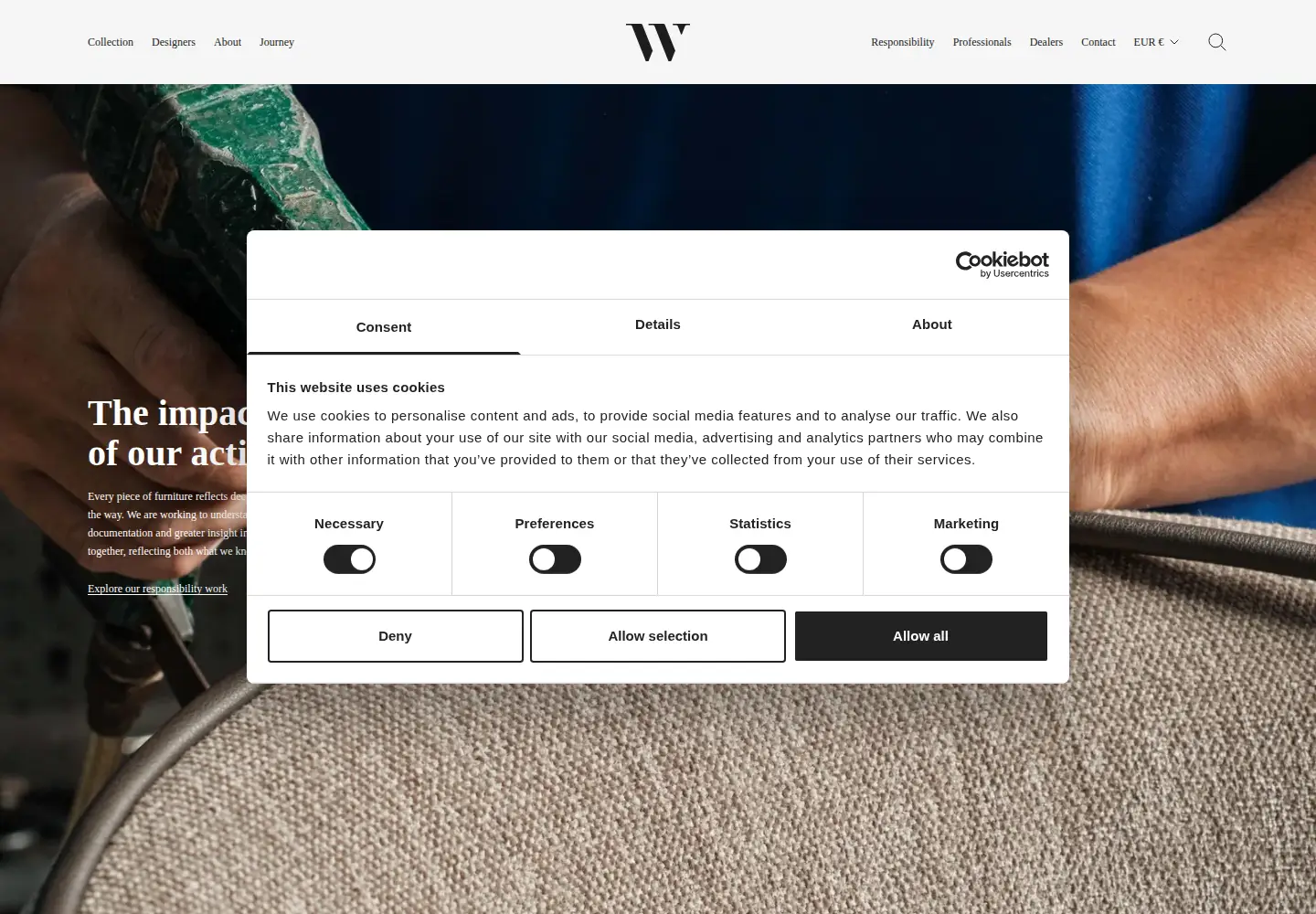 Screenshot of wendelbo.com