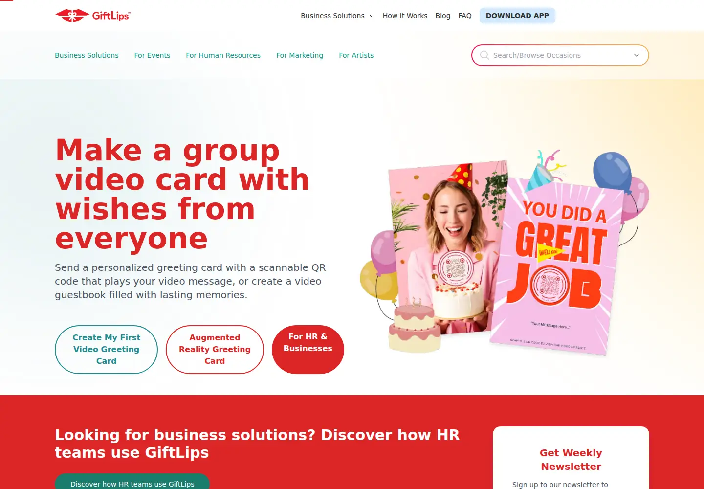 Captured homepage of giftlips.com in the current scan